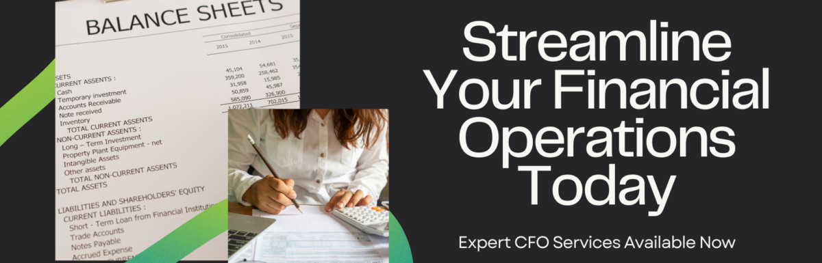 CFO services for financial operations